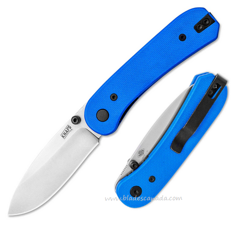 Knafs Lander 1 Folding Knife, D2 Steel, G10 Blue