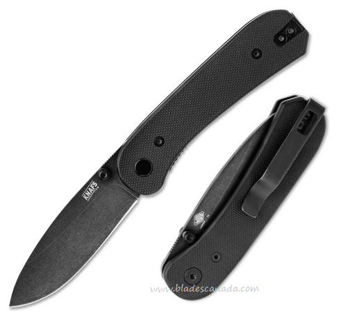 Knafs Lander 1 Folding Knife, D2 Black, G10 Black