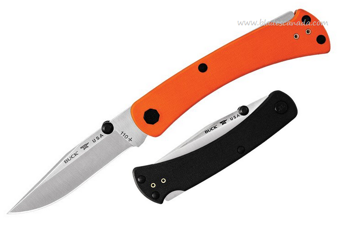 Buck Slim Pro TRX Folding Knife, S30V Satin, G10 Orange, 0110ORS3
