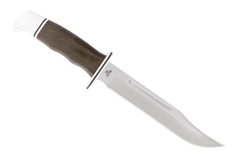 Buck General Pro Fixed Blade Knife, S35VN, Micarta, Leather Sheath, BU0120GRS1