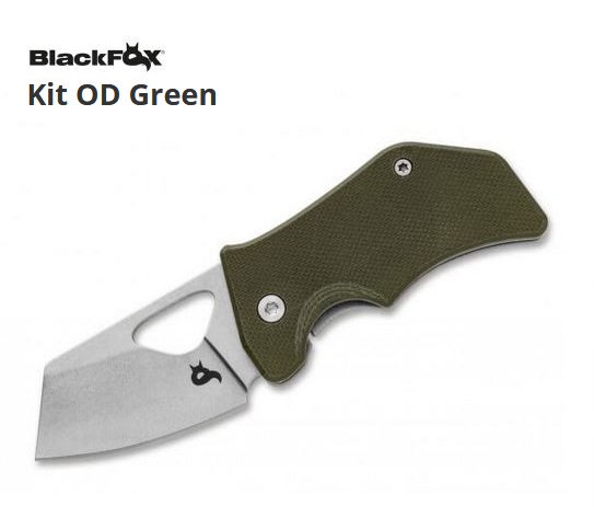 BlackFox Kit Framelock Compact Folding Knife, 440C, G10 OD Green, BF-752OD