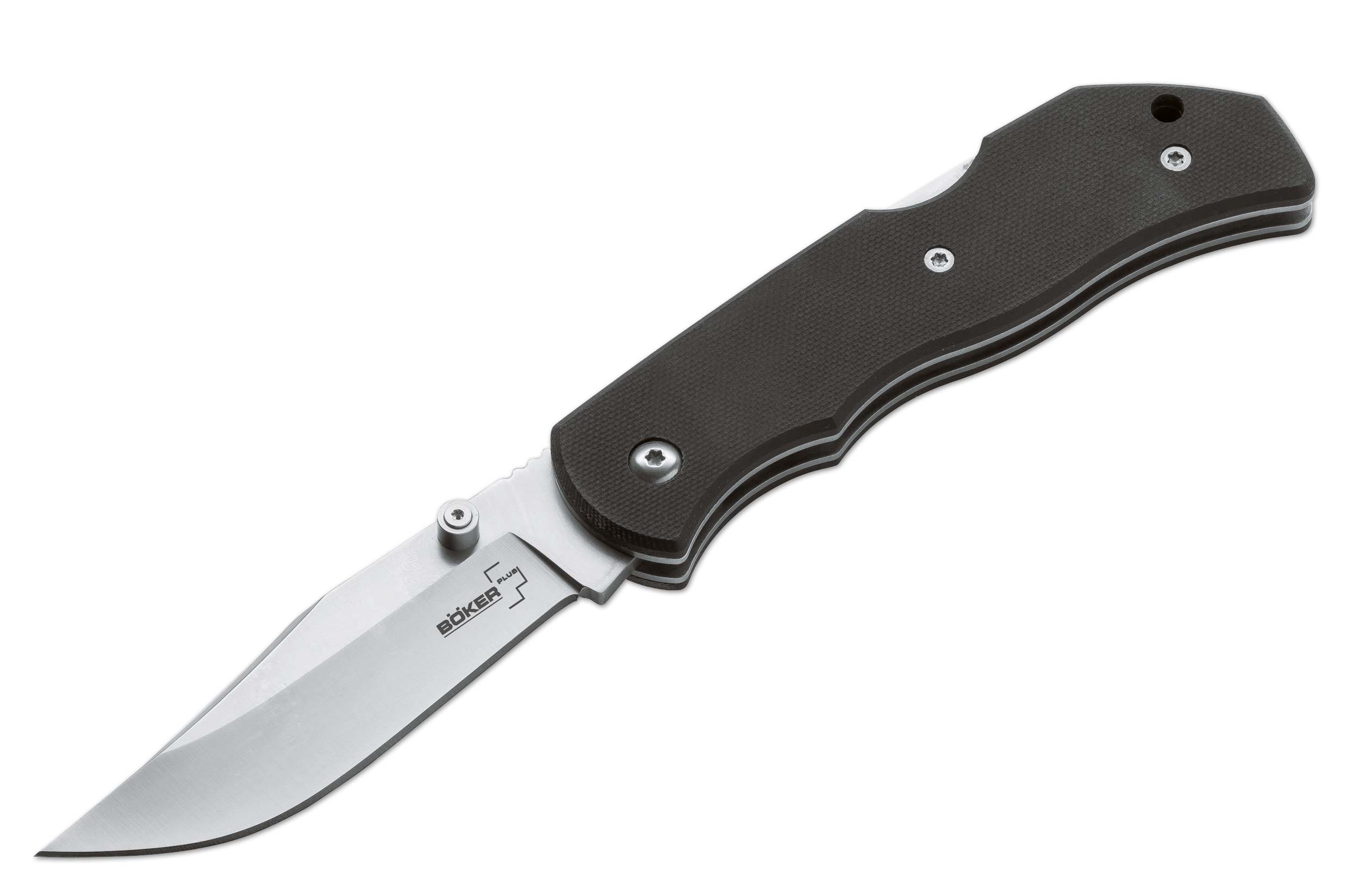 Boker Plus Optima Folding Knife, AUS 8, G10 Black, 01BO103