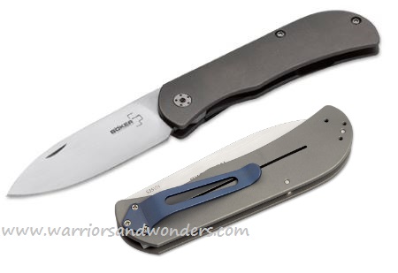Boker Plus Exskelibur II Folding Knife, CPM S35VN, Titanium, 01BO134