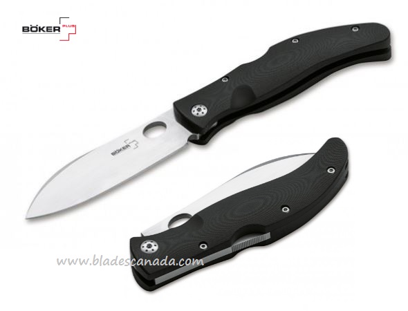 Boker Plus Yokon Folding Knife, 440C, G10 Black, B-01BO251