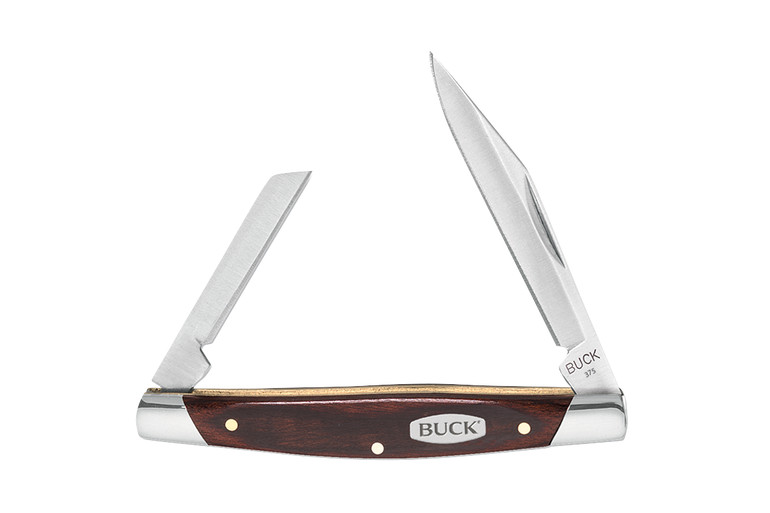 Buck Deuce Slipjoint Folding Knife, 420J2 Steel, Wood Handle, BU0375BRS