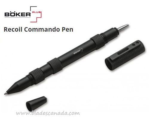 Boker Plus Recoil Commando Pen, Aluminum, B-09BO122