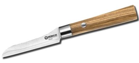 Boker Germany VII Vegetable Knife, Damascus Blade, Olive Wood, 130438DAM