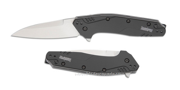 Kershaw Dividend Flipper Folding Knife, MagnaCut, Aluminum Black, K1812BLKMAG
