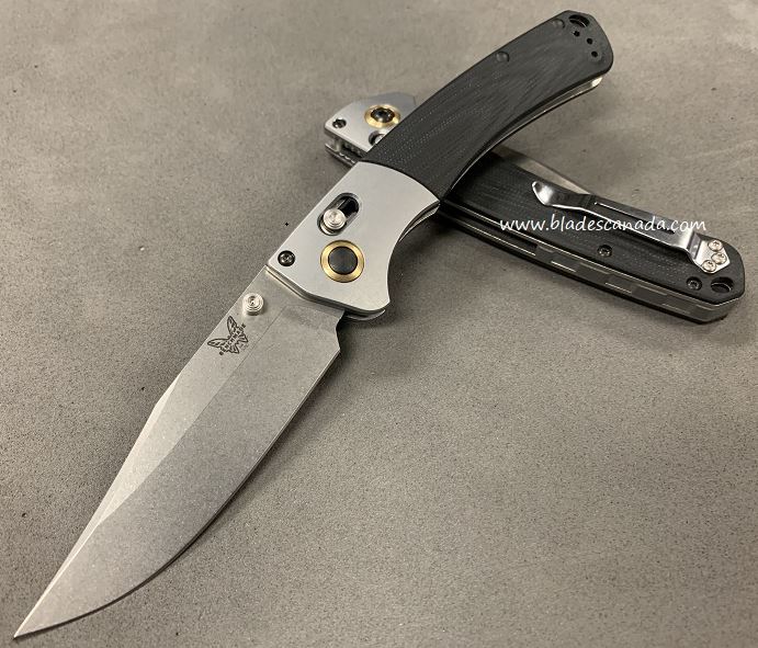 Benchmade Crooked River Folding Knife, S90V, G10 Black, 15080CU7