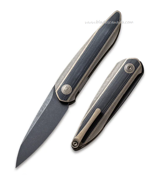 WE Knife Black Void Opus Folding Knife, 20CV, G10/Titanium Bronze, 2010C