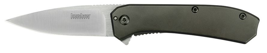 Kershaw Amplitude 2.5 Flipper Framelock Knife, Assisted Opening, Stainless Handle, K3870