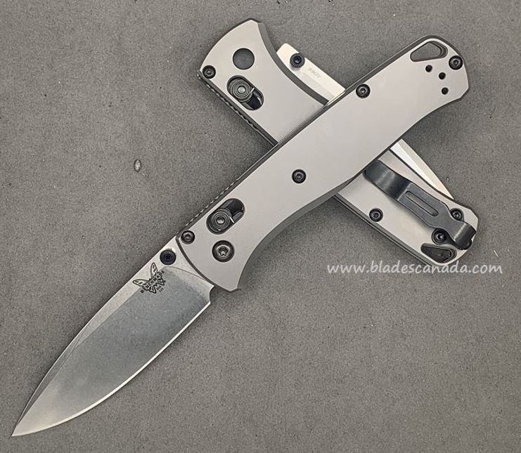 Benchmade Bugout Customized Folding Knife, S90V, Titanium, Black Thumbstud & Standoffs, 535CU228