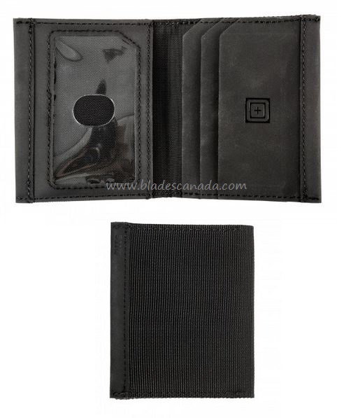 5.11 Gusseted Card Case Bifold Wallet - Black [Clearance]