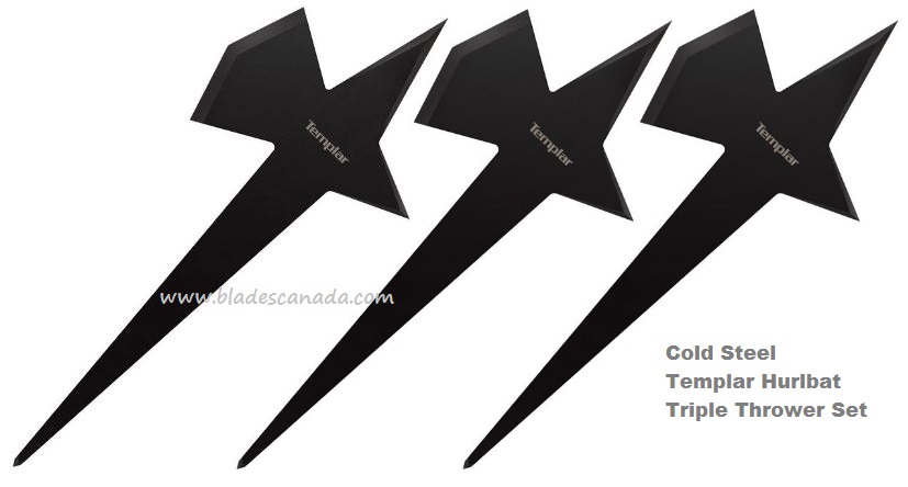 Cold Steel Templar Hurlbat Throwing Tool, Triple Pack, 80TEMPZ