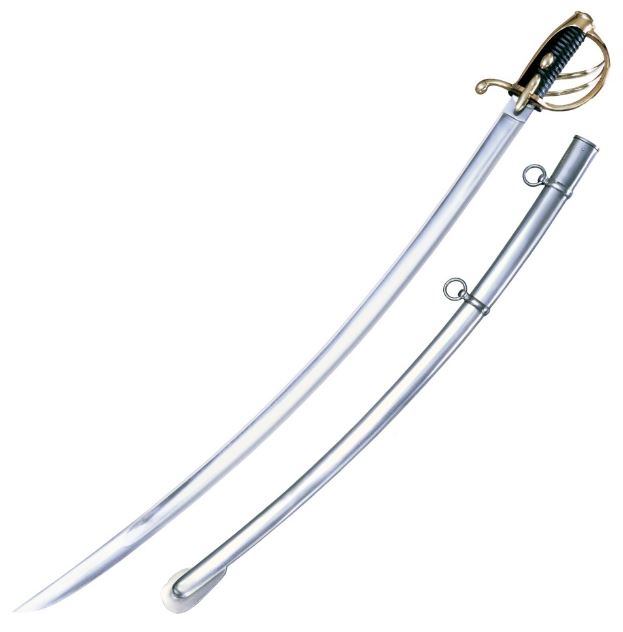 Cold Steel Napoleon Saber Sword, 1055 Carbon Steel, Steel Scabbard, 88NS