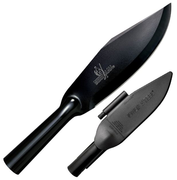Cold Steel Bowie Bushman Fixed Blade Knife, SK-5 Steel, Secure-Ex Sheath, Fire Steel, 95BBUSK