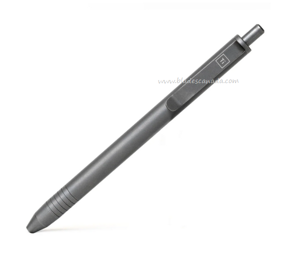 Big Idea Design Slim Click Pen, Titanium Stonewashed, 007896