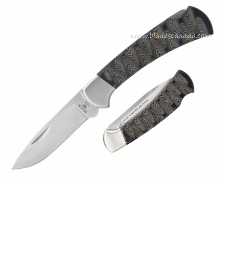 Buck 112 Ranger Pro 2024 Legacy Collection Folding Knife, S45VN, Richlite Black/Brown, 0112BKSLE2