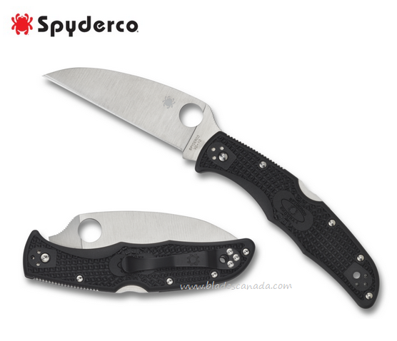 Spyderco Endura 4 Folding Knife, VG10 Wharncliffe, FRN Black, C10FPWCBK