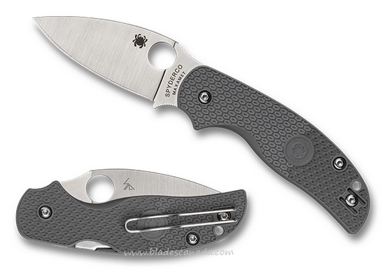 Spyderco Sage 5 Lightweight Folding Knife, Maxamet, FRN Grey, C123PGY