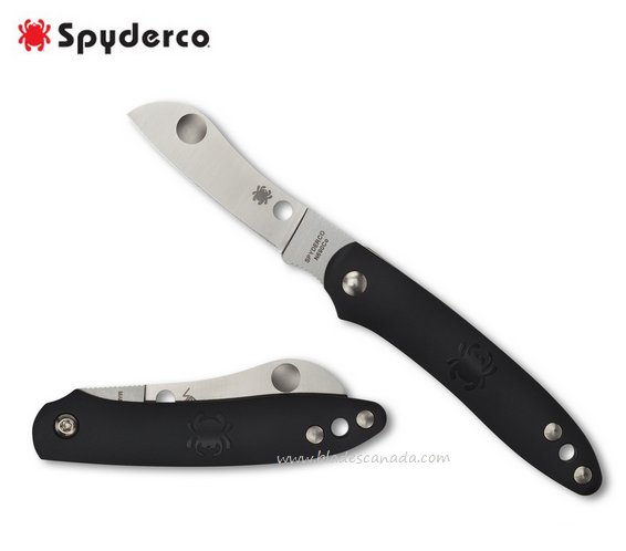 Spyderco Roadie Folding Knife, N690Co, FRN Black, C189PBK