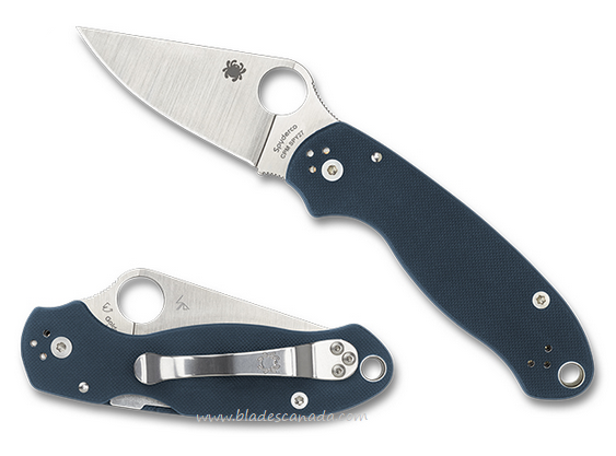 Spyderco Para 3 Folding Knife, CPM SPY27, G10 Blue, C223GPCBL