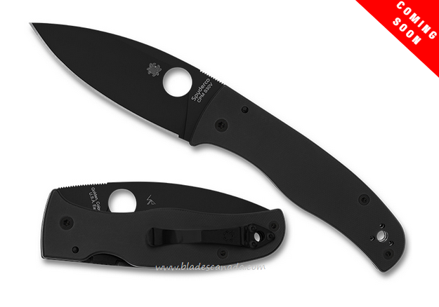 (Coming Soon) Spyderco Bodacious Folding Knife, CPM S30V Black, G10 Black, C263GPBK