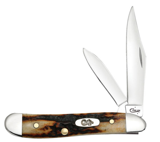 Case Peanut Slipjoint Folding Knife, Stainless Steel, Red Stag, 09443