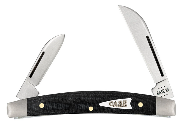 Case Small Congress Slipjoint Folding Knife, Stainless Steel, Micarta Black, 27821