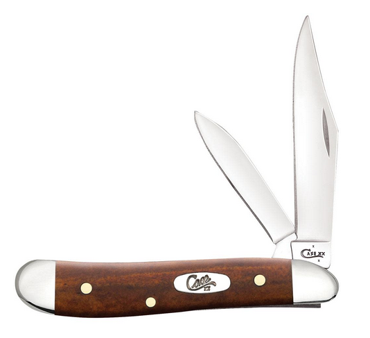 Case Peanut Slipjoint Folding Knife, Stainless, Chestnut Bone, 28702