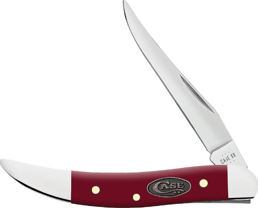 Case Small Texas Toothpick Slipjoint Folding Knife, Stainless Steel, Mulberry Smooth Handle, 30462