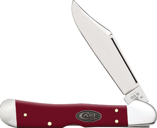 Case Copperlock Folding Knife, Stainless Steel, Mulberry Smooth Handle, 30467