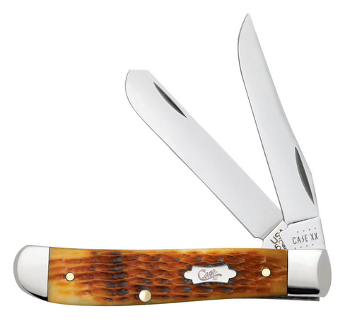 Case Mini Trapper Slipjoint Folding Knife, Stainless, Jig Antique Bone, 52830