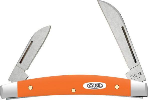 Case Small Congress Slipjoint Folding Knife, Stainless Steel, Orange handle, 80516