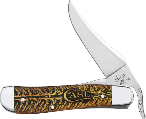 Case RussLock Folding Knife, Stainless Steel, Golden Pinecone Natural Bone, 81803