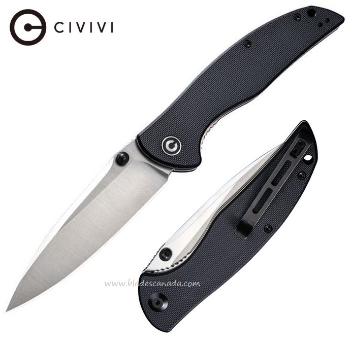 CIVIVI Governor Folding Knife, D2, G10 Black, 911C