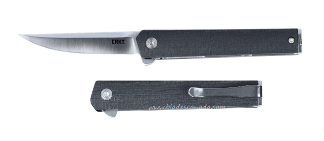 CRKT CEO Compact Flipper Folding Knife, 1.4116 Steel, GRN Black, 7095KX