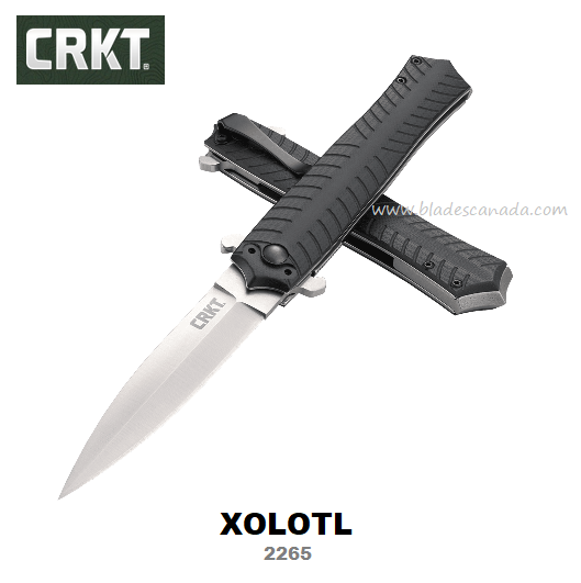 CRKT XOLOTL EDC Folding Knife, 1.4116 Spearpoint , G10 Black, CRKT2265