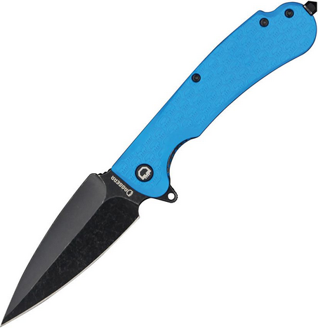 Daggerr Urban 2 Flipper Folding Knife, Black SW Blade, FRN Blue, DGRU2FBLBW