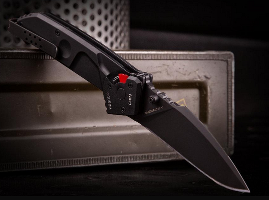 Extrema Ratio MF1 Folding Knife, N690 Black, Aluminum Black