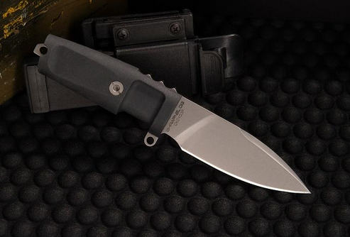 Extrema Ratio Shrapnel OG Fixed Blade Knife, N690 SW, Black Handle