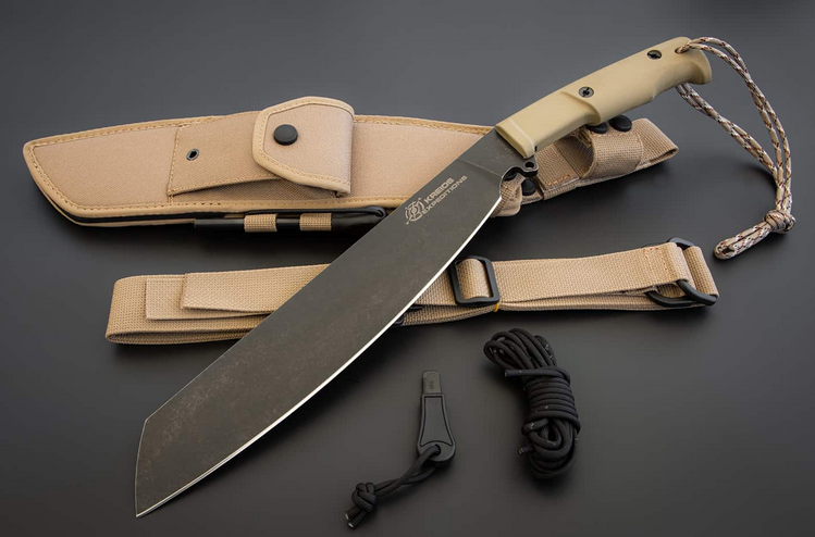 Extrema Ratio Kreios Expedition Fixed Blade Knife, N690 Dark Stone, Desert Handle