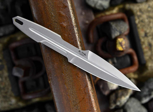 Extrema Ratio S-Thil Fixed Blade Knife, N690 Stonewash, Nylon Sheath