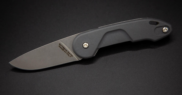 Extrema Ratio BF0 R CD Flipper Folding Knife, N690 SW, Aluminum Wolf Grey