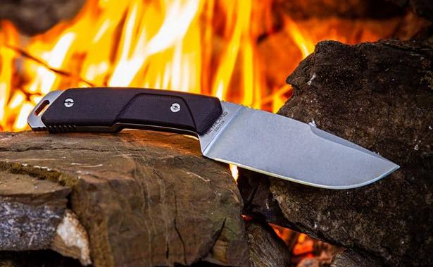 Extrema Ratio Sethlans Fixed Blade Knife, N690 Stonewash, G10 Black