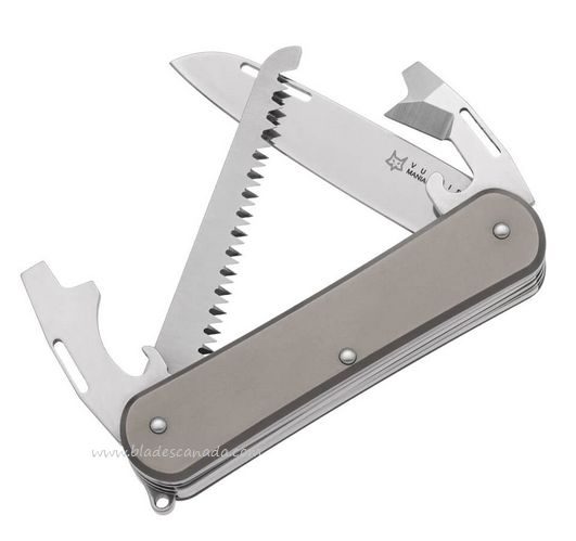 Fox Italy Vulpis Slipjoint Folding Mulitool Knife, M390, Titanium, VP130-S4 TI