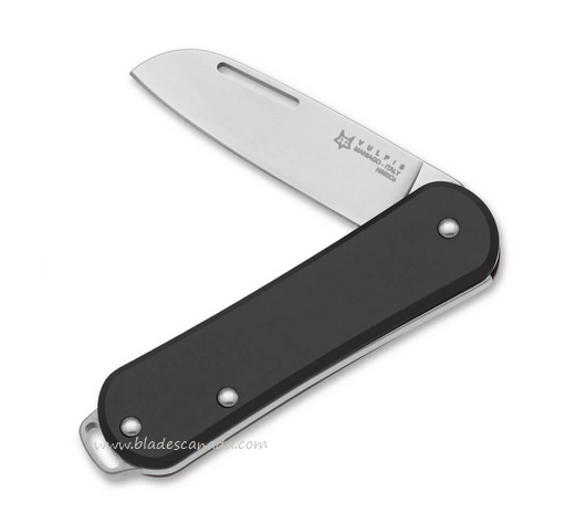 Fox Italy Vulpis Slipjoint Knife, N690, Aluminum Black, VP108BK