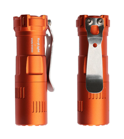 Vosteed Rook Flashlight, Orange, Nichia - 1800 lumens, FRK3NIA01