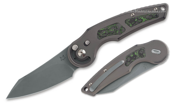 Fox Italy Jupiter Slide Lock Folding Knife, M390, Carbon Fiber/Titanium, 01FX1060