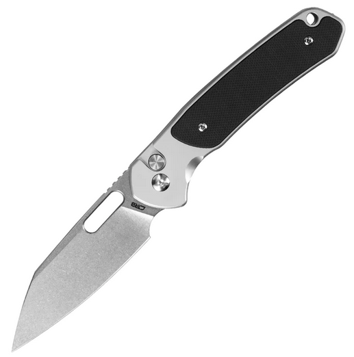 CJRB Perfect Pyrite Button Lock Folding Knife, AR-RPM9 SW, Steel/G10 Black, J1925A1-BK